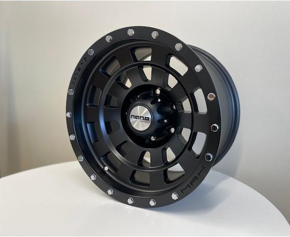 NANO NANO BK5186 MATT BLACK 8.5x16 6/139.7 ET-15 CB110