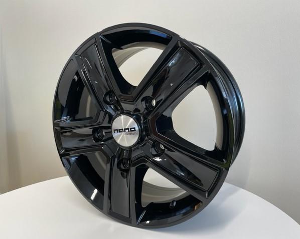 NANO BK473 GLOSSY BLACK 6.5x16 5/160 ET58 CB65.1