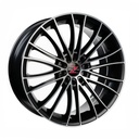 BARZETTA MAGNIFICO BLACK POLISHED 7.5x17 4/100 ET35 CB67.1