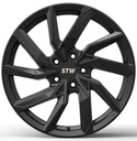 STW AERO GLOSSY BLACK 8x18 5/112 ET45 CB57.1