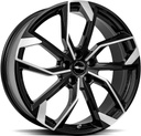 BROCK RC34 BLACK FULL POLISH 6.5x16 4/108 ET20 CB65.1