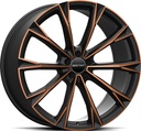 GMP TOTALE SATIN BLACK BRONZE ORANGE 8.5x20 5/108 ET42 CB73.1