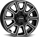 RIAL TRANSPORTER 2 DIAMOND BLACK POL 6.5x16 6/130 ET54 CB84.1