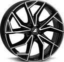 ALUTEC ADX.02 DIAM BLACK POL 7.5x18 5/100 ET46 CB57.1