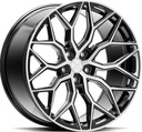 VOSSEN HF2 BRUSH GLOSS BLACK 9x20 5/114.3 ET32 CB73.1