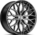 VOSSEN HF6.3 BRUSH GLOSS BLACK 9.5x20 6/135 ET15 CB87.1