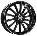 ELIT WHEELS EW02 BLACK / LIP POLISHED 7.5x17 5/112 ET45 CB66.5