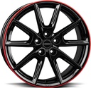BORBET LX19 BLACK GLOSS RIM RED 8x19 5/114.3 ET50 CB72.5