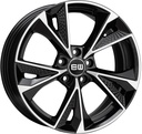 ELIT WHEELS EW15 BLACK / POLISHED 7.5x17 5/112 ET45 CB66.45