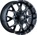 MAYHEM WARRIOR GLOSS BLACK / MILLED SPOKES 9x20 5/127-139.7 ET0 CB87