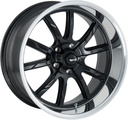 RIDLER 650 MATTE BLACK / POLISHED LIP 7x15 5/120.65-4.75 ET0 CB83.82