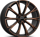 GMP TOTALE SATIN BLACK BRONZE ORANGE 9x19 5/112 ET40 CB66.6