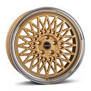 BORBET B GOLD RIM POL 7.5x16 4/100 ET30 CB64.1