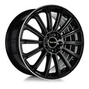 AVUS AC-M07 BLACK POLISHED LIP 8x18 5/112 ET35 CB66.6