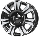 CMS C31 DIAMOND BLACK GLOSS 6.5x16 5/160 ET60 CB65.1