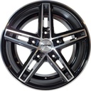 NANO BK917 GLOSSY BLACK POLISHED 8x18 5/160 ET50 CB65.1